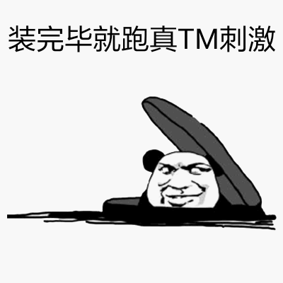 装完毕就跑，真TM刺激