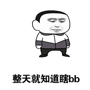 整天就知道瞎b