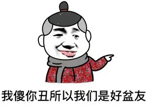 我傻你丑，所以我们是好盆友