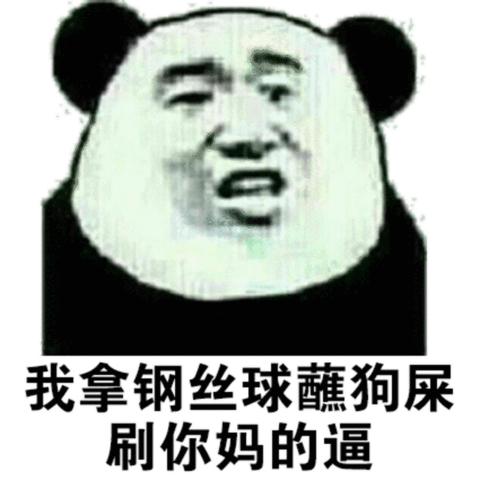 我拿钢丝球蘸狗屎，刷你妈的逼