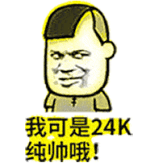 我可是24K纯帅哦！