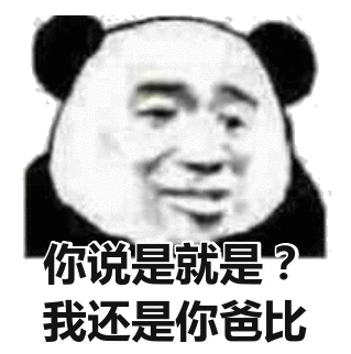 你说是就是？我还是你爸比