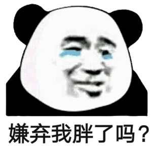 嫌弃我胖了吗？