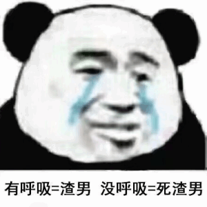 有呼吸=渣男没呼吸=死渣男