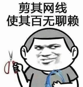 剪其网线，使其百无聊赖