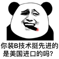 你装B技术挺先进的是美国进口的吗?