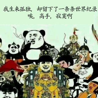 我生来孤独,却留下了一条条世界纪录唉,高手,寂寞啊