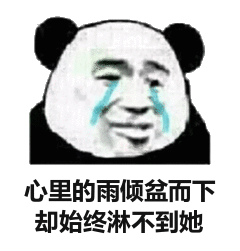 心里的雨倾盆而下，却始终淋不到她