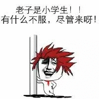 老子是小学生!!有什么不服,尽管来呀!