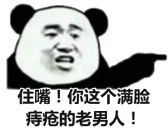 住嘴!你这个满脸痔疮的老男人!