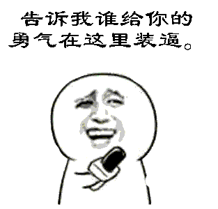 告诉我谁给你的勇气在这里装逼。