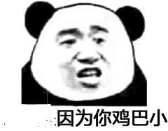 因为你鸡巴小