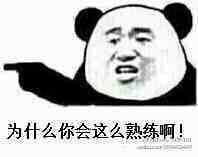 为什么你会这么熟练啊！（熊猫人张学友）