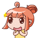 打个招呼，眨一下眼睛