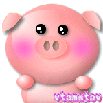 超可爱卡通小胖猪