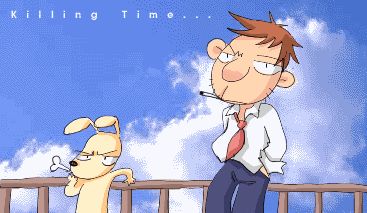 动作一致，抽根烟玩