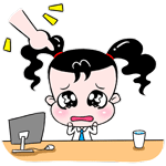 妞妞淘上班族表情 动漫网络妞妞淘动态表情