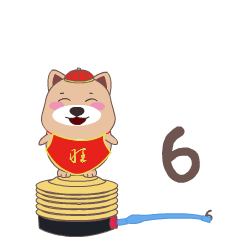 2018小狗微信新年表情包动态大全 春节拜年小狗微信表情包gif