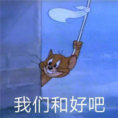 个性带字猫和老鼠经典表情包 打打闹闹却又不离不弃