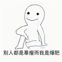 手绘流泪的聊天表情包 易胖体质是怎样的体验