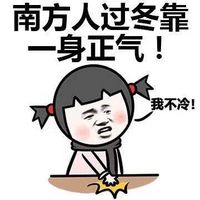 关于冬天寒冷的聊天表情包 论北方与南方的差别