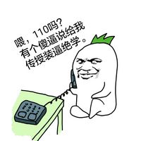 金馆长打电话系列表情超恶搞 110吗群里装逼过度导致吐血
