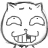 猥琐猫QQ表情 黑白QQ表情
