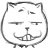 猥琐猫QQ表情 黑白QQ表情