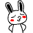 大小兔子系列QQ表情 卡通可爱QQ表情