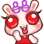红眼兔QQ表情 可爱卡通QQ表情