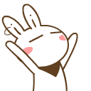 达达兔和水果宝贝QQ表情 卡通动物QQ表情