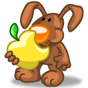 卡通兔子png图标表情