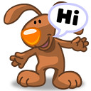 卡通兔子png图标表情