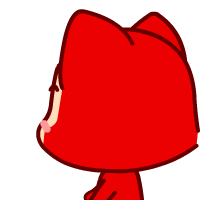 阿狸娃转头做怪相