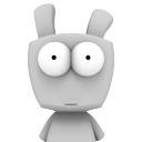 做鬼脸的阿拉兔