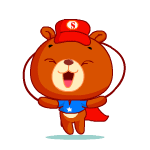 玩跳舞的熊小弟