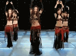 美丽女子的群舞