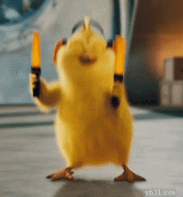 跳舞的卡通小鸭