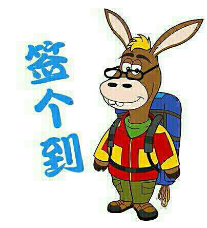 小驴子来签个到