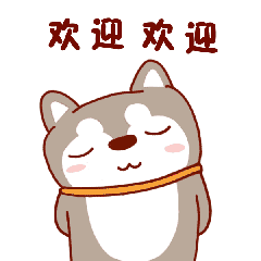 手拿鲜花欢迎你