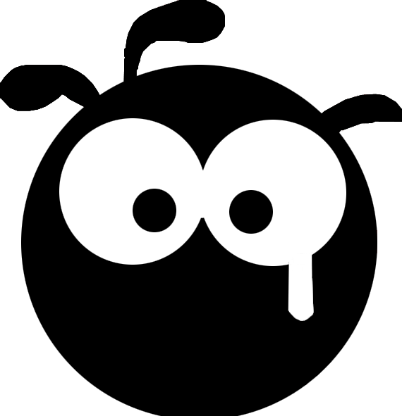 小黑脸的呆呆表情