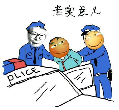 给我老实点，上警车吧