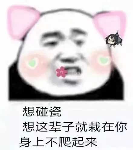 多想碰瓷，想这辈子就栽在你身上不爬起来