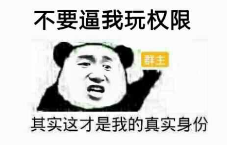 不要逼我玩权限，其实这都是我的真实身份