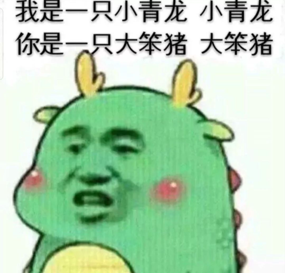 我是一只小青龙小青龙，你是一只大笨猪大笨猪