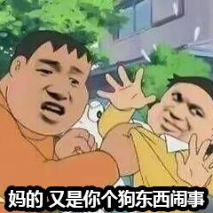 妈的，又是你个狗东西闹事