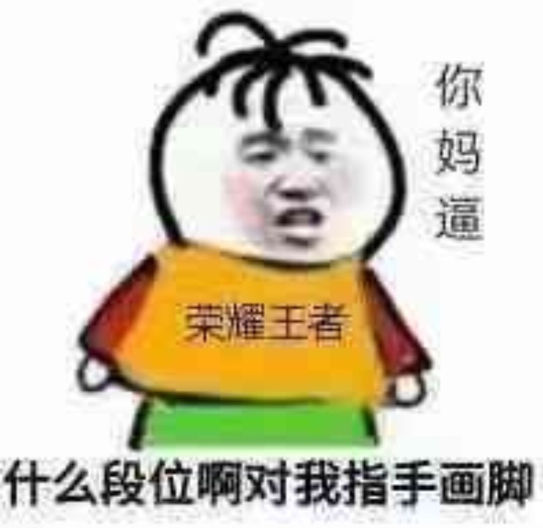 你妈逼荣耀王者什么段位啊，对我指手画脚