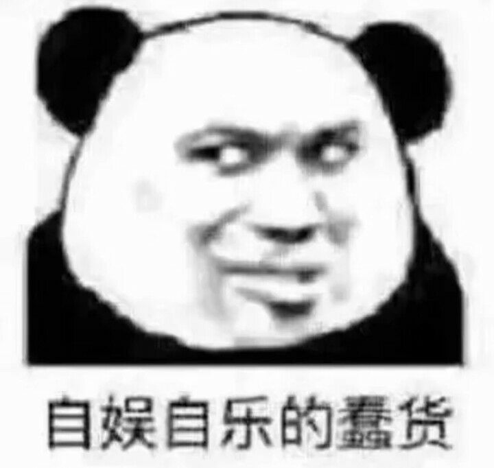 自娱自乐的蠢货