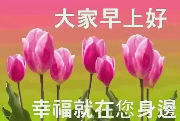 大家早上好，幸福就在你身边