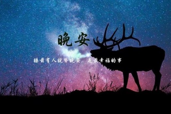 睡前有人说声晚安，这算是最幸福的事